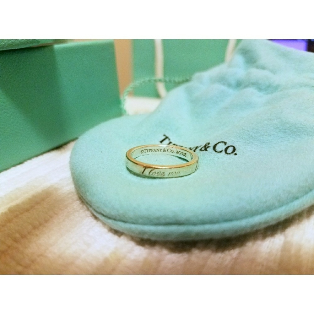Tiffany and Co. || Silver "i love you" Ring